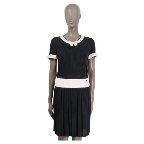 chanel dress with logo|chanel pleated dress.